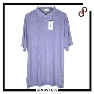 Tasc Performance Men's Short Sleeve Cloud Polo Shirt Lavender Heather Size XL